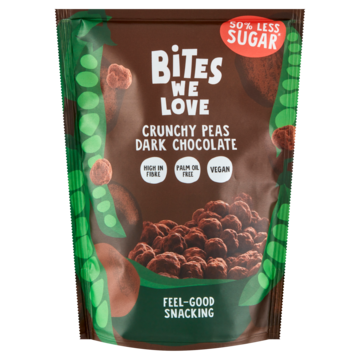 BitesWeLove Crunchy Peas Dark Chocolate 100g