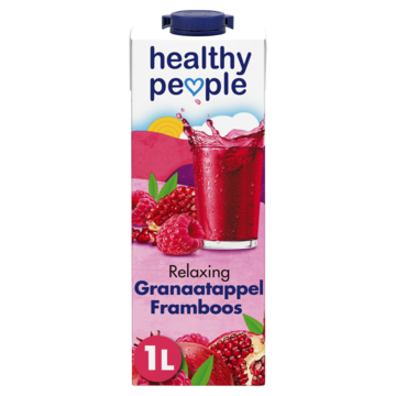 Healthy People Granaatappel en Framboos 1L