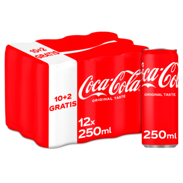 Coca-Cola Original Taste 10+2 Gratis 12 x 250ml