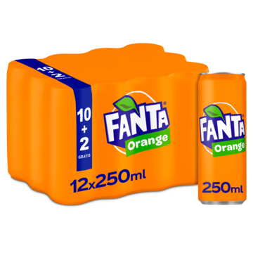 Fanta Orange 10+2 Gratis 12 x 250ml