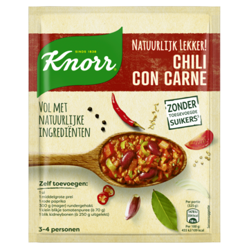 Knorr Natuurlijk Lekker! Maaltijdmix Chili con Carne 47g