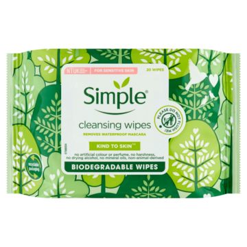 Simple Cleansing Wipes 20 Stuks