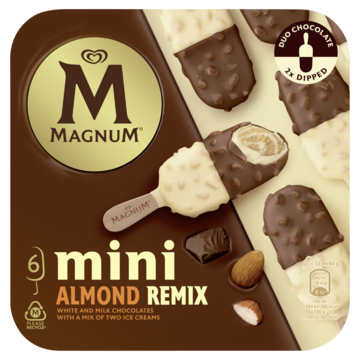 Magnum Ijs Mini Almond Remix 6 x 55ml
