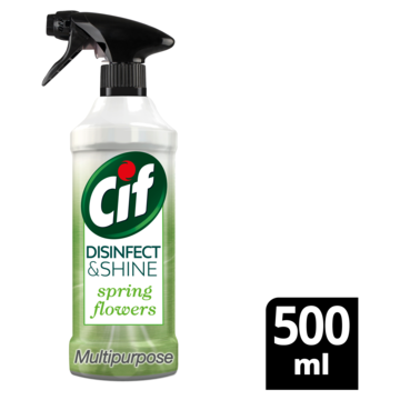 Cif Disinfect & Shine Spray Spring Flowers 500ml