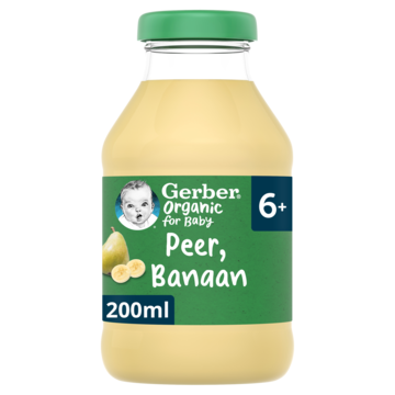 Gerber® Organic Sap Peer Banaan 6+
