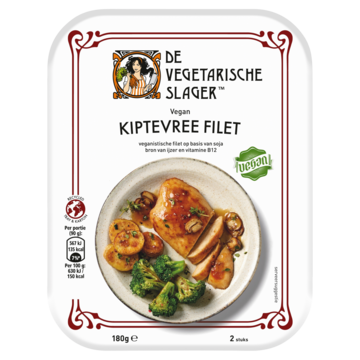 De Vegetarische Slager Kiptevree Filet Vegan 180g