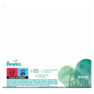Pampers Aqua Pure Babydoekjes 1 Verpakking = 48 Babydoekjes