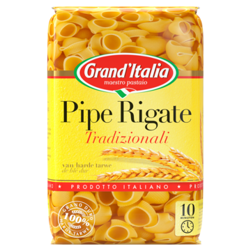 Grand'Italia Pasta Pipe Rigate Tradizionali 500g
