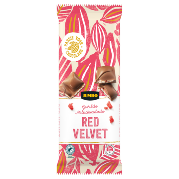 Jumbo Gevulde Melkchocolade Red Velvet 190g