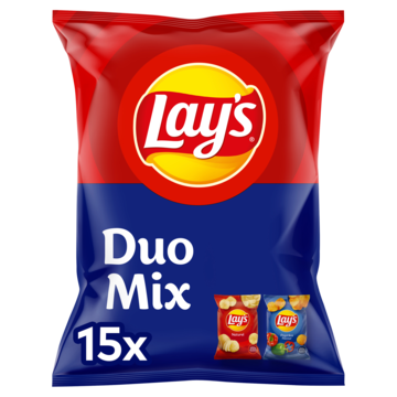 Lay's Chips Duo Mix Paprika & Naturel 15 zakjes