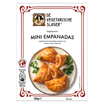 De Vegetarische Slager Mini Empanadas Vegetarisch 45g