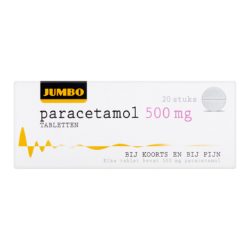 Jumbo Paracetamol Tabletten 500 mg 20 Stuks