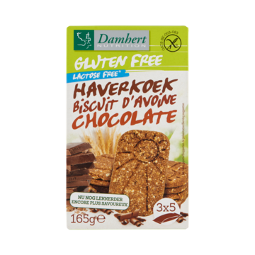 Damhert Glutenvrije Chocolade Haverkoek 165g Aanbieding