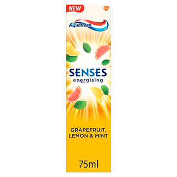 Aquafresh Senses Energising Grapefruit Tandpasta voor gezonde tanden 75ml