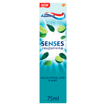 Aquafresh Senses Revitalising Eucalyptus Tandpasta voor gezonde tanden 75ml