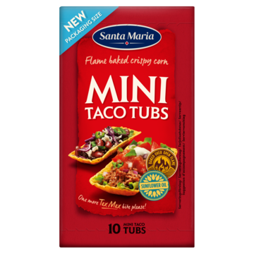Santa Maria Mini Taco Tubs 10 Stuks 86g
