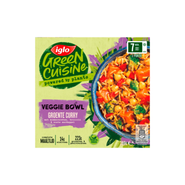 Iglo Green Cuisine Veggie Bowl Groente Curry 380g Bestellen Diepvries Jumbo Supermarkten