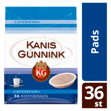 Kanis & Gunnink Cafeinevrij Koffiepads 36 Stuks