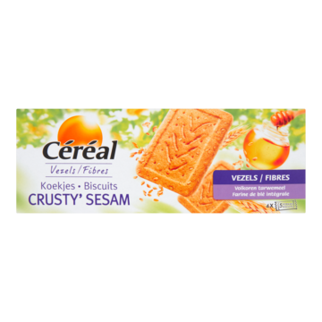 Céréal Vezels Koekjes Crusty' Sesam 200g