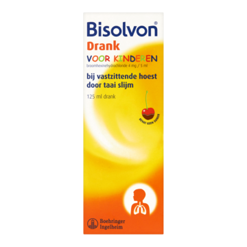 Bisolvon Drank Voor Kinderen bij Vastzittende Hoest door Taai Slijm 125ml