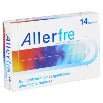 Allerfre Tabletten bij hooikoorts of allergie 10 mg, 14 stuks