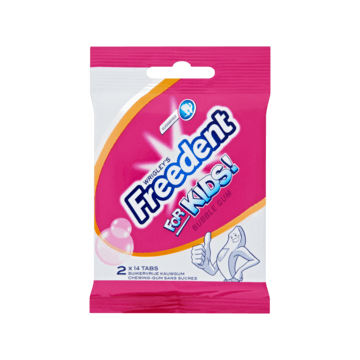 borduurwerk decaan fysiek Freedent for Kids Bubble Gum Sugarfree 2 x 14 Stuks 54g bestellen? - —  Jumbo Supermarkten