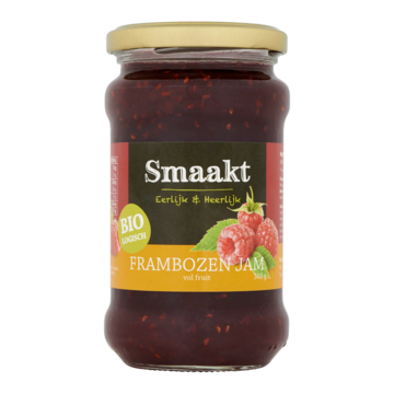 Smaakt Biologisch Frambozen Jam 340g
