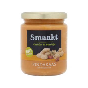 Smaakt Biologisch Pindakaas met Stukjes Noot 250g