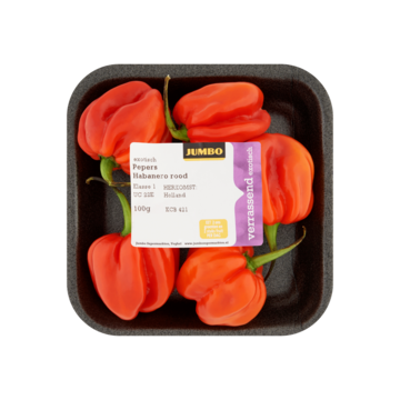 Jumbo Peper Habanero Rood 100g