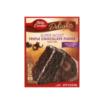 Betty Crocker Triple Chocolate Fudge Cake Mix 432g