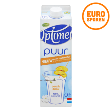 Optimel Puur Perzik Drink 0% Vet 1000ml