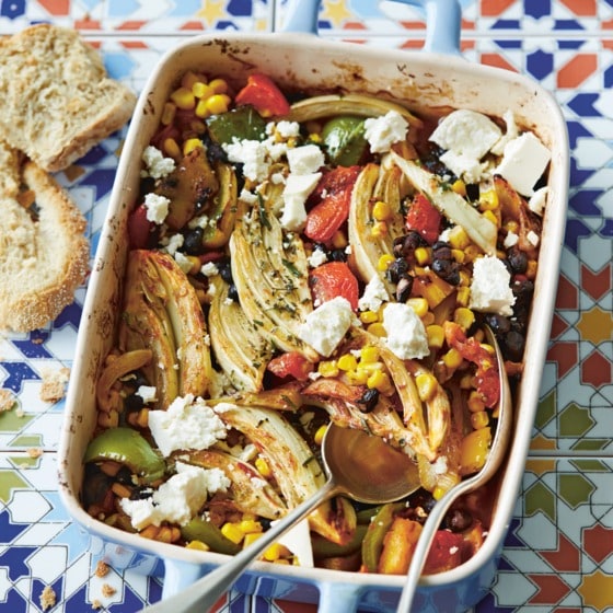 Geurige groentestoof met feta