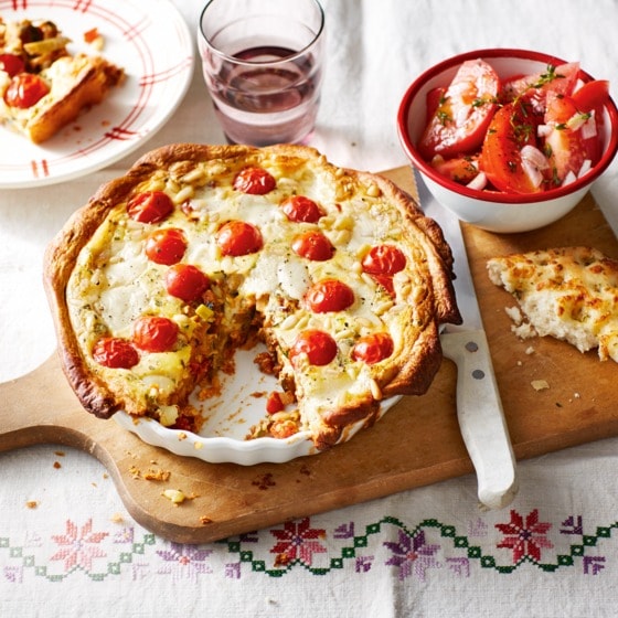 Romige ratatouillequiche