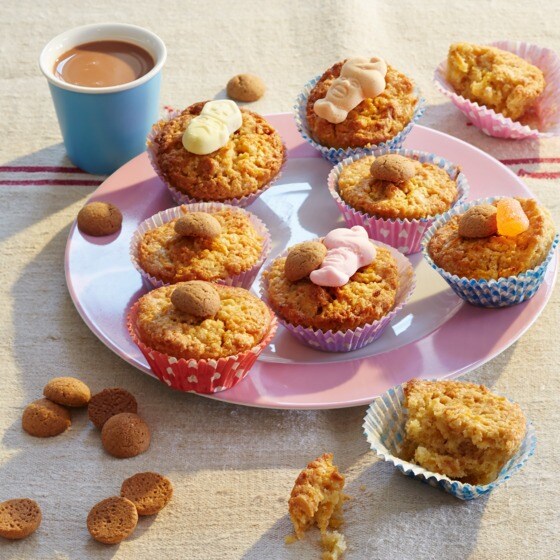 Carrotcakejes met roomtopping