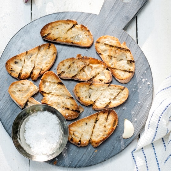 Bruschetta van de bbq