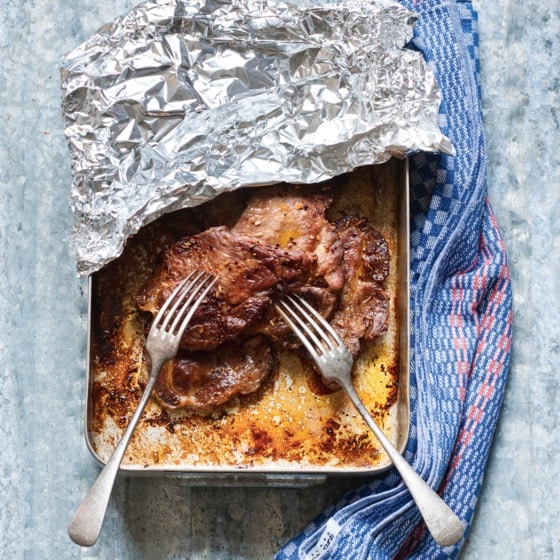 Pulled pork met venkelzaad, knoflook en citroen