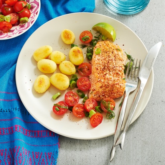 Zalm met chili en limoen