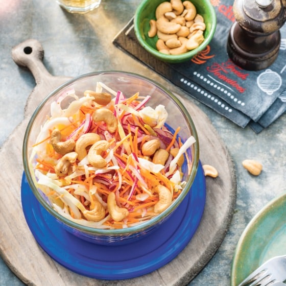 Amerikaanse coleslaw met cashewnoten