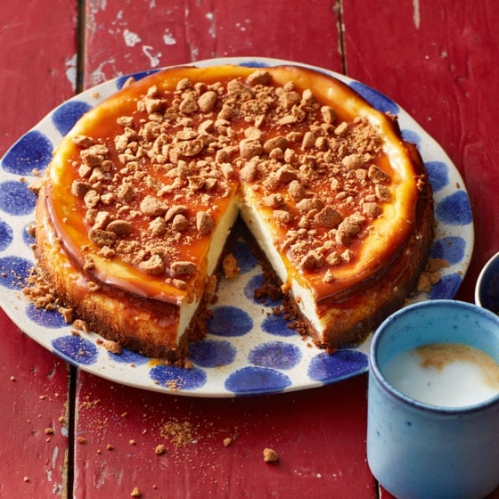 Kruidnotencheesecake met salted caramel