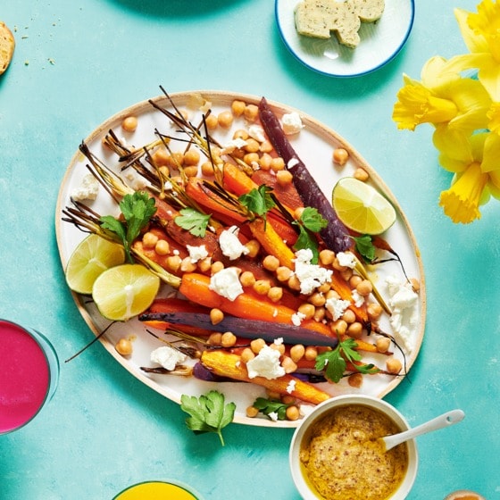 Wortelsalade met limoen-komijnvinagrette