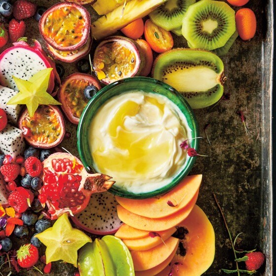 Vanillemascarponedip met lemoncurd