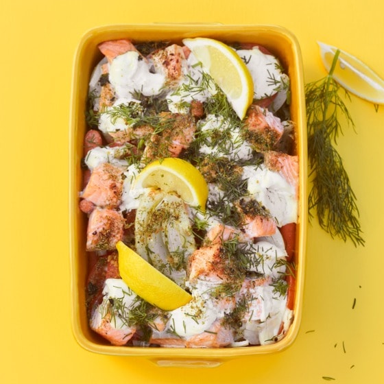 Ook scherp houding Zalm met groente uit de oven van Bente — Jumbo Supermarkten