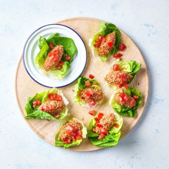 Slawraps met vegan köfte