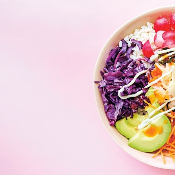 Afbeelding van Pokébowl met sushirijst en zalm